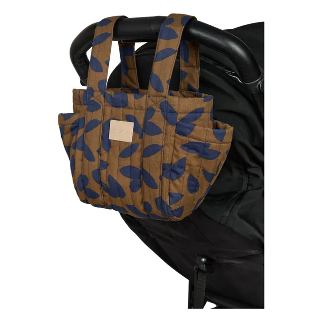 Hyde Park Blue Leaves Kinderwagen-Organizer | Blau