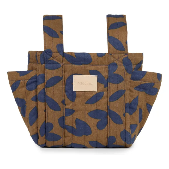 Hyde Park Blue Leaves Kinderwagen-Organizer | Blau