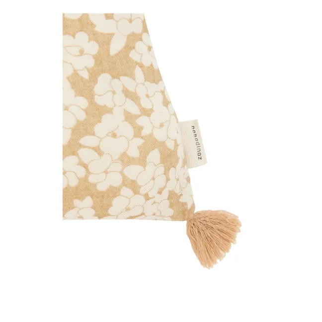 Coussin à pompons Wabi Sabi Sakura | Ocre