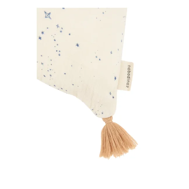 Coussin à pompons Wabi Sabi Milky Way  | Bleu