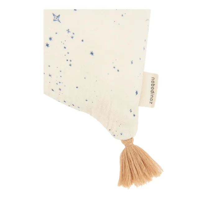 Cojín de borlas Wabi Sabi Vía Láctea  | Azul- Imagen del producto n°1