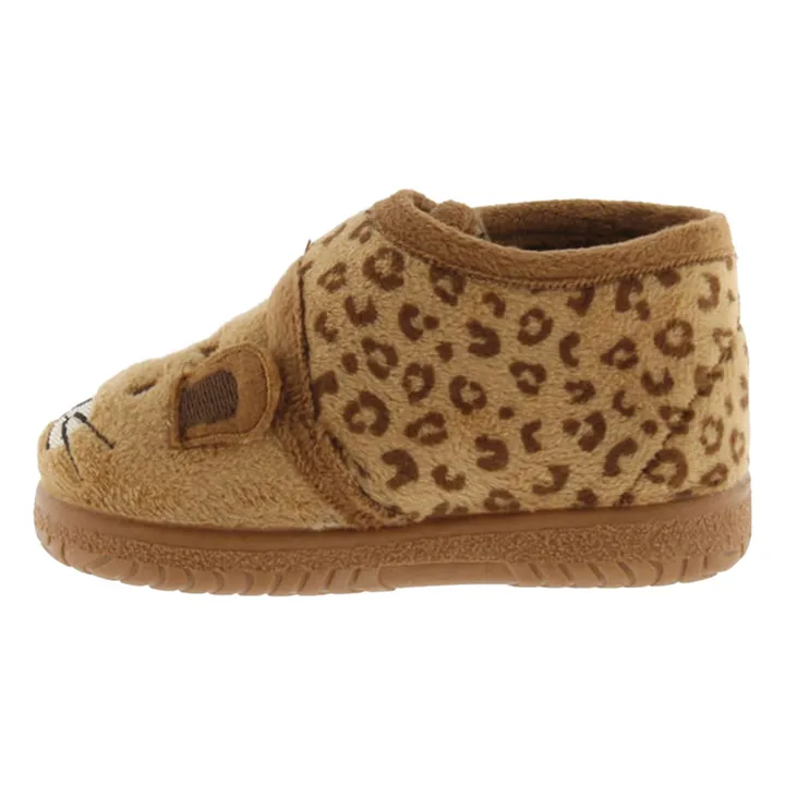 Chanclas de leopardo Ojalá | Camel- Imagen del producto n°4