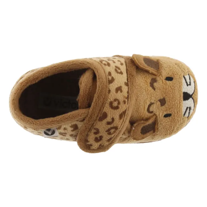 Chanclas de leopardo Ojalá | Camel- Imagen del producto n°3