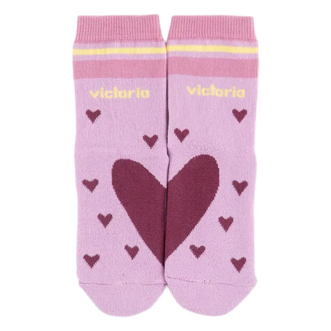 Calcetines corazón | Rosa