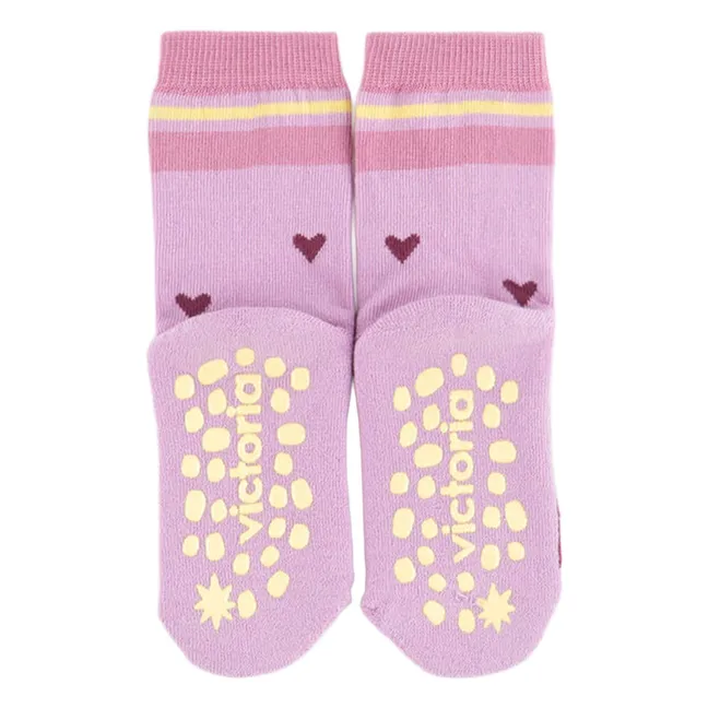 Chaussettes Cœurs | Rose