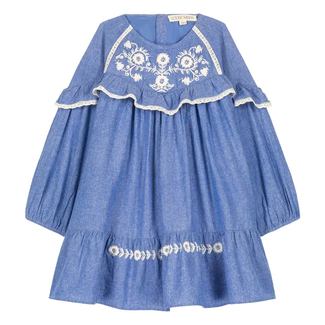 Robe Orana Coton Bio | Bleu jean
