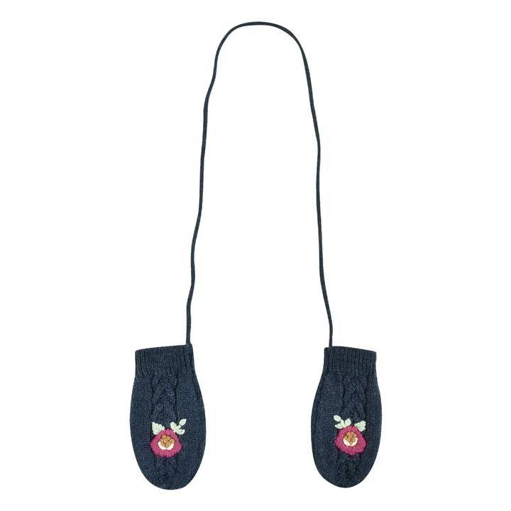 Mitaines Ania Laine | Bleu marine- Image produit n°0