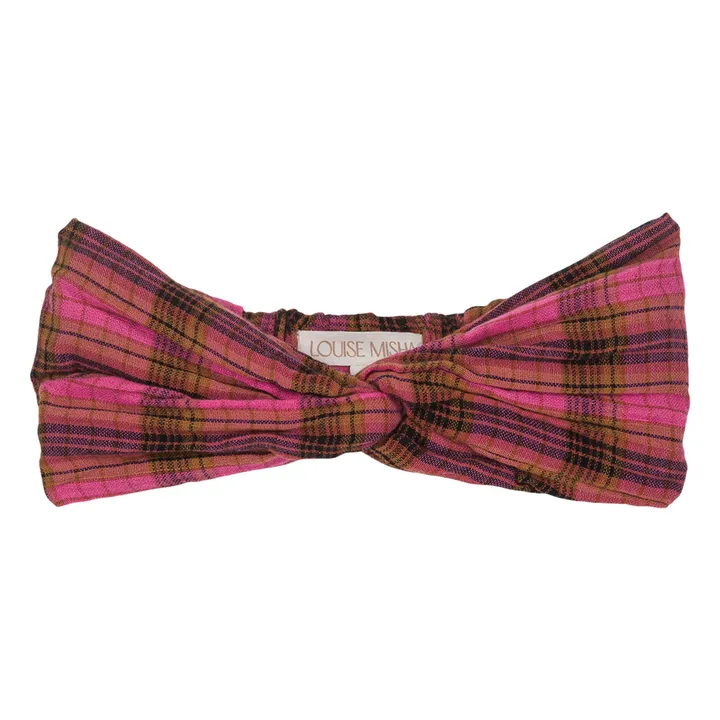 Julie Carreaux Organic Cotton Headband | Fuchsia- Product image n°0