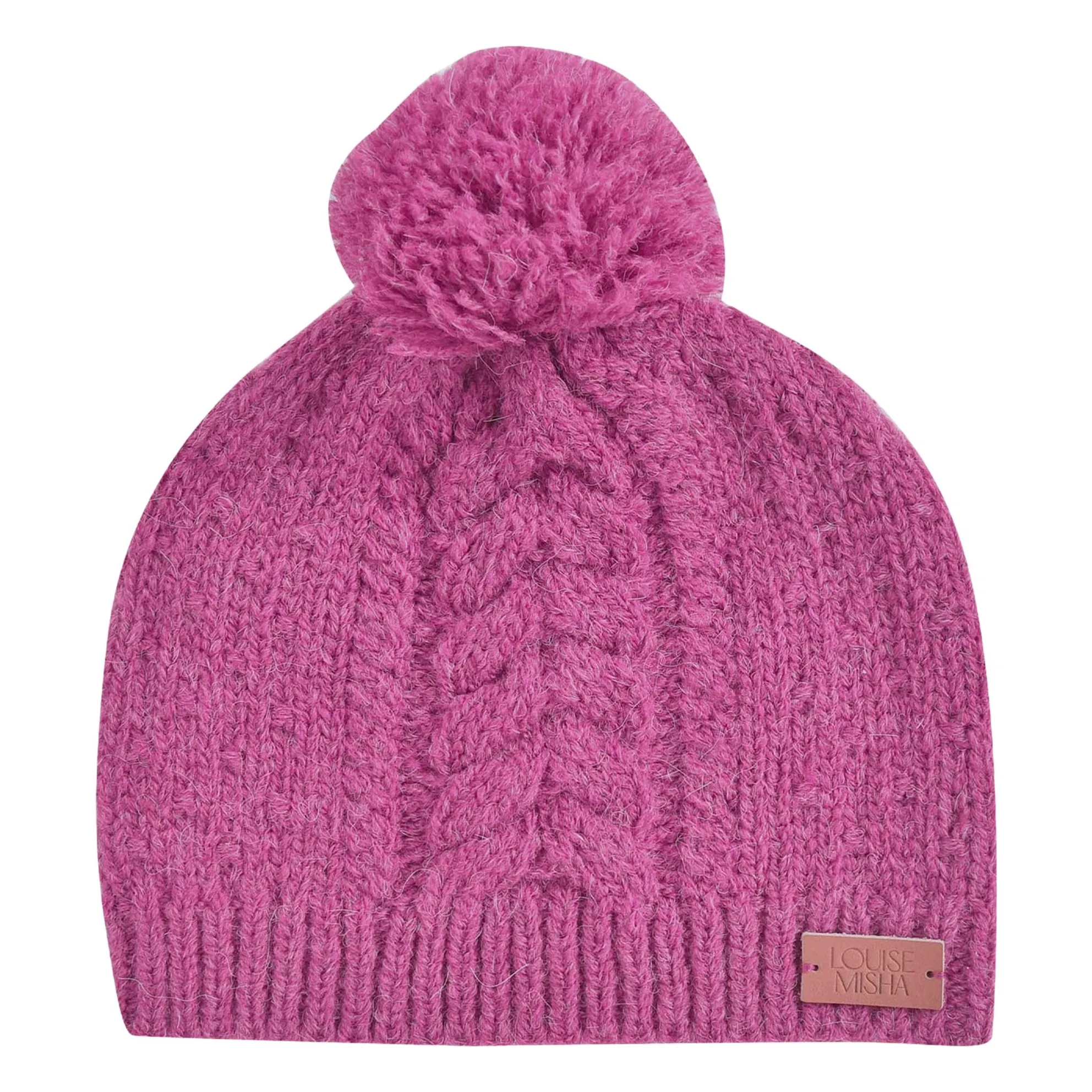 Louise Misha Framboise Wool Pompon Beanie