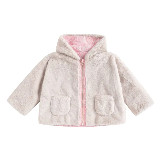 Pelzmantel Felvet Reversible | Rosa