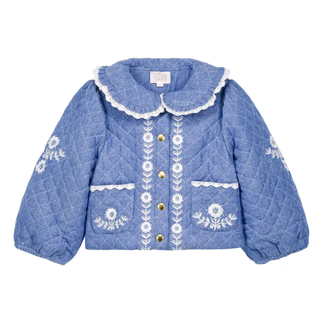 Jouliana Organic Cotton Chambray Coat | Blue