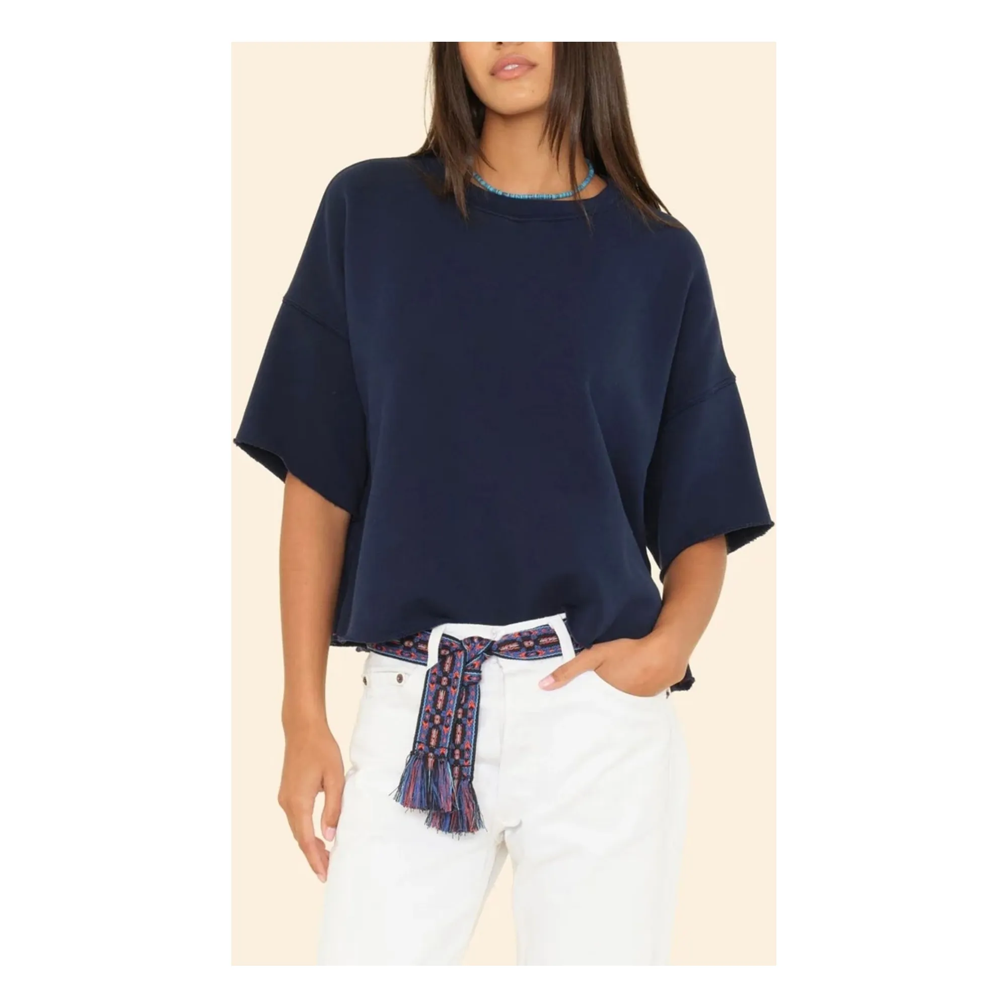 Xirena Navy Blue Romeo Sweatshirt