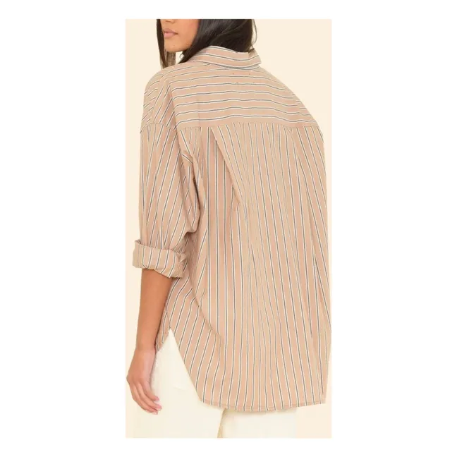 Camisa de rayas Sydney | Caramelo