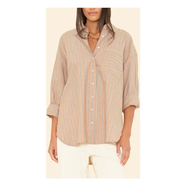 Chemise Sydney Rayée | Caramel
