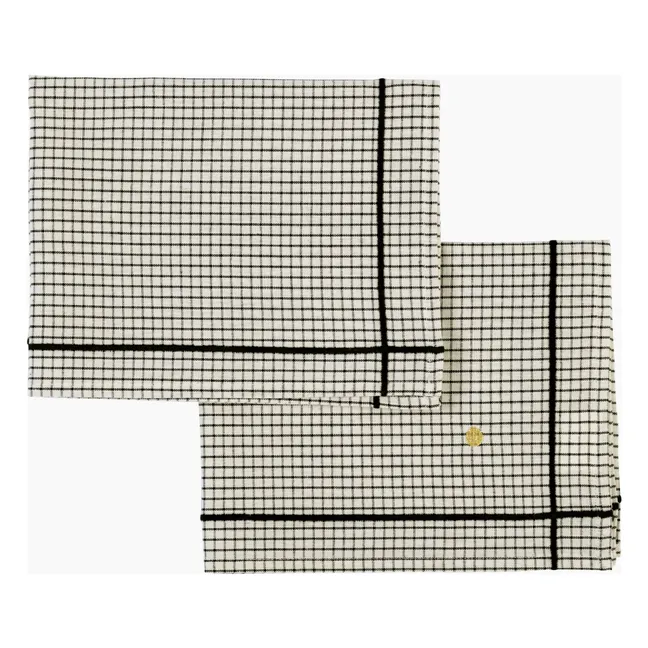 Gustave placemats - Set of 2 | Caviar