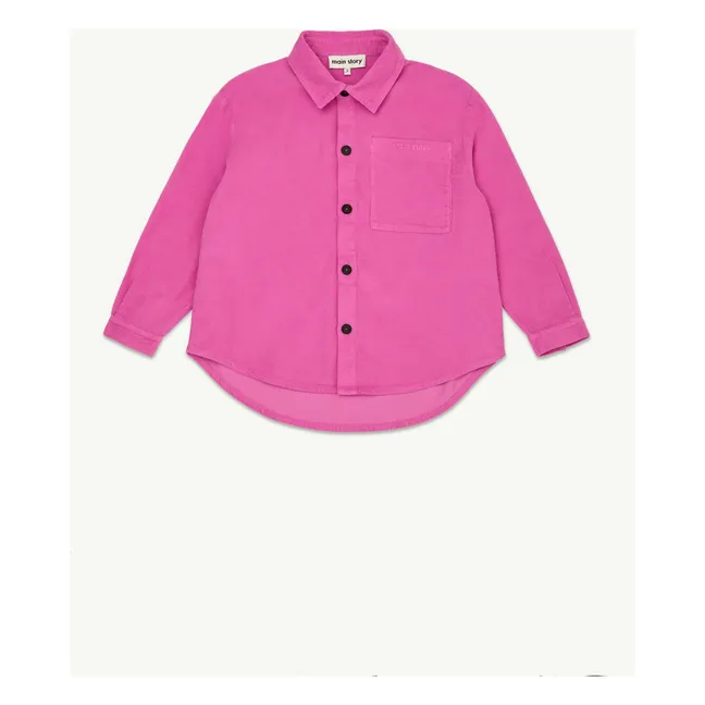 Camisa de pana de algodón orgánico | Rosa
