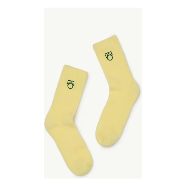 Chaussettes Logo Coton Bio | Jaune