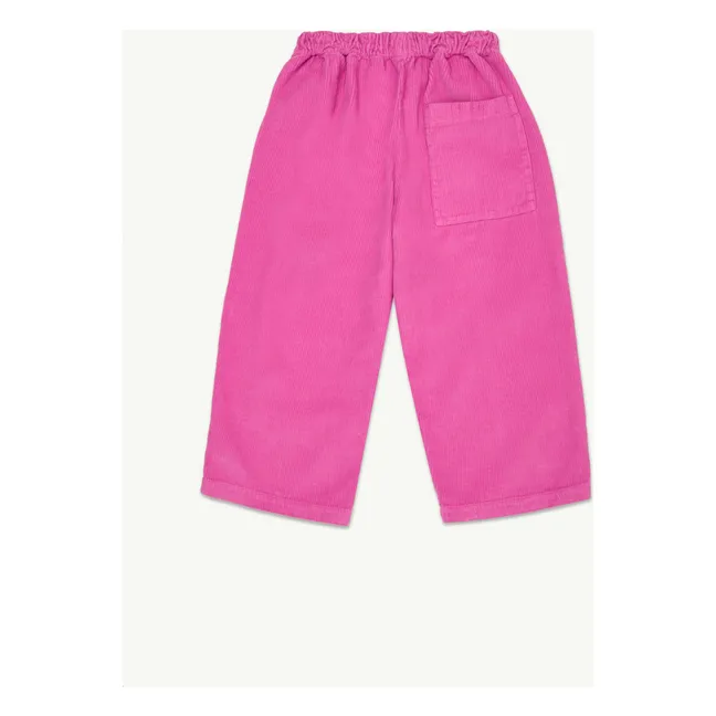Pantalon Lounge Velours Côtelé Coton Bio | Rose