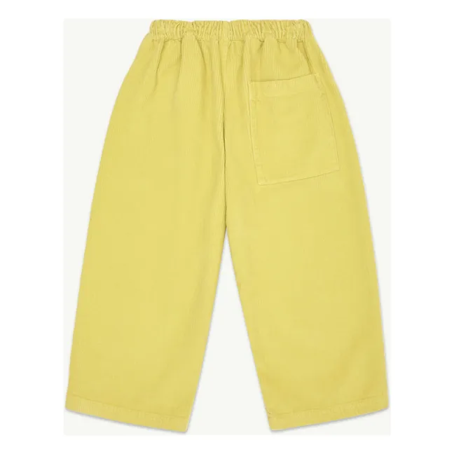 Pantalon Lounge Velours Côtelé Coton Bio | Jaune