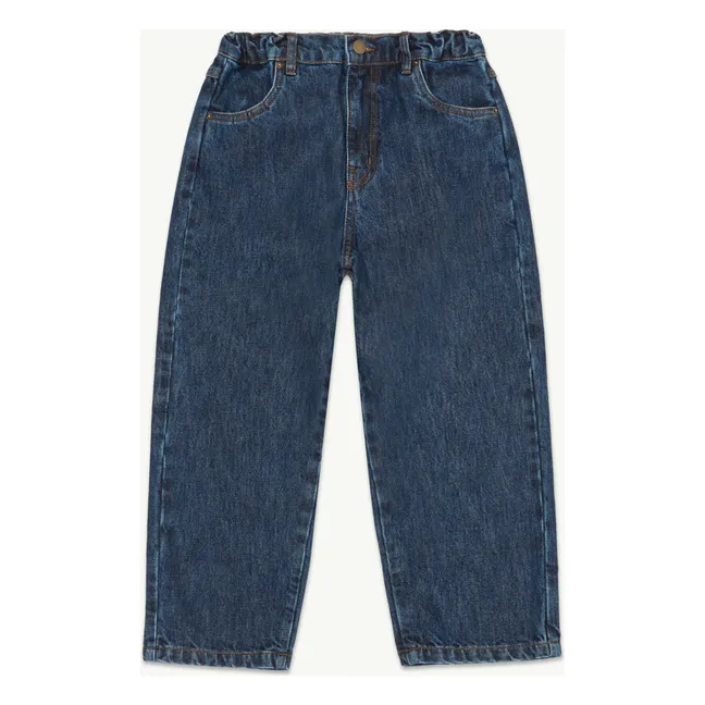 Jeans dritti in cotone biologico | Blu scur