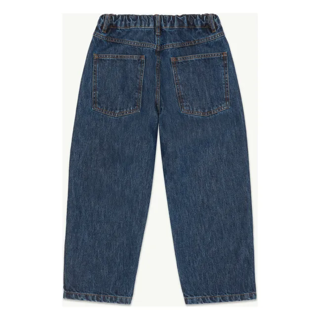 Jeans dritti in cotone biologico | Blu scur