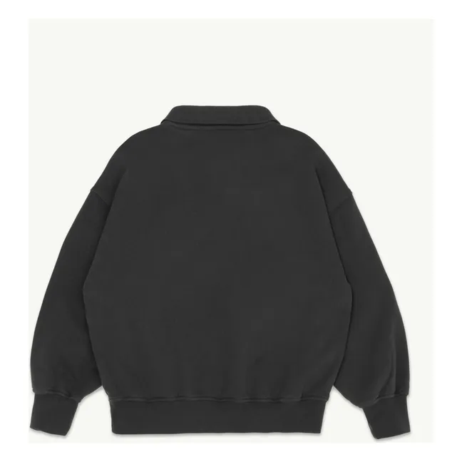 Polo Sweat Algodón orgánico | Negro