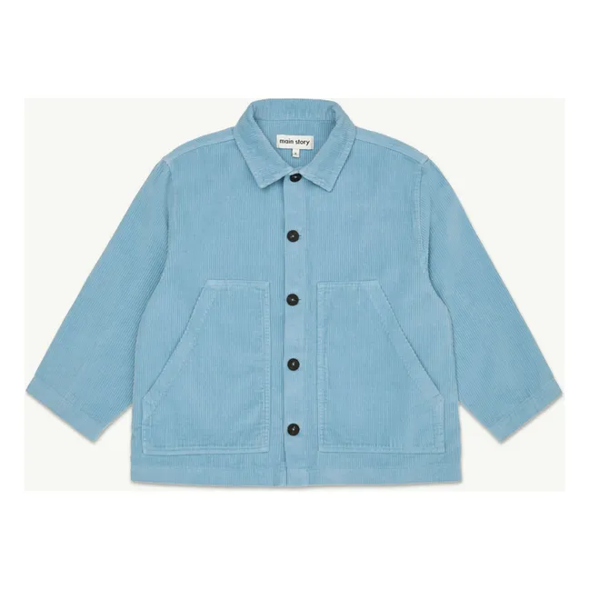 Surchemise Velours Côtelé Coton Bio | Bleu Clair