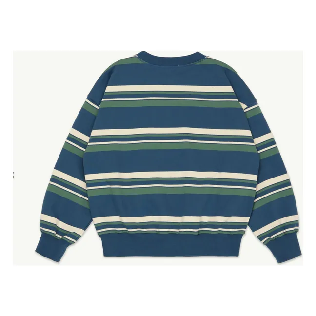 Bubble Sweat de rayas Algodón orgánico | Azul