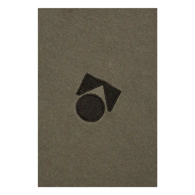 Ärmelloses Sweatshirt mit Logo aus Bio-Baumwolle | Braun