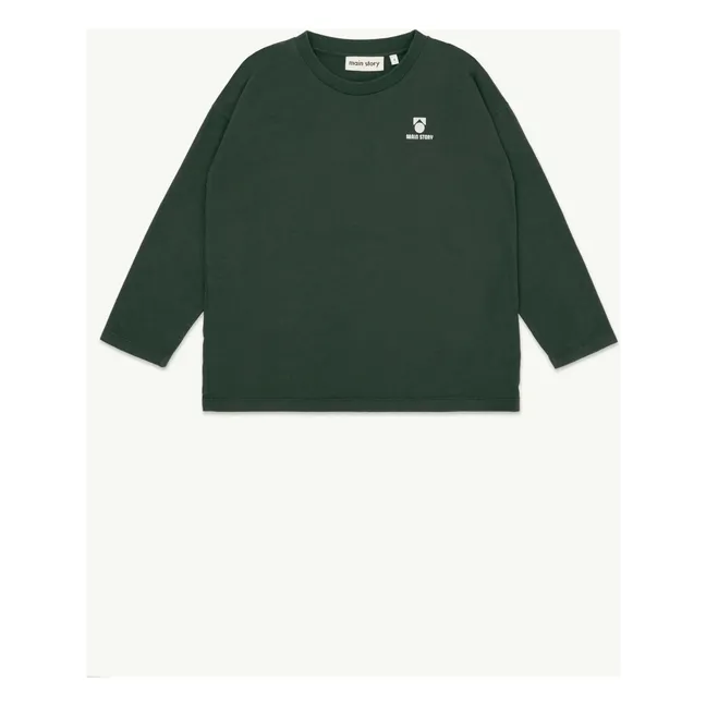 T-shirt Logo Jersey Coton Bio | Gris foncé