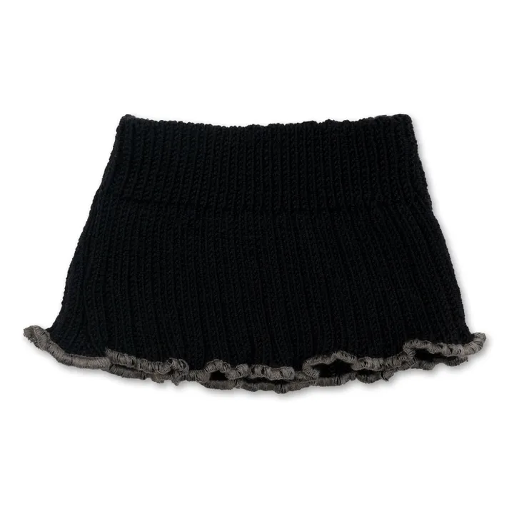 Cache Cou Virginie Laine Mérinos | Noir- Image produit n°0