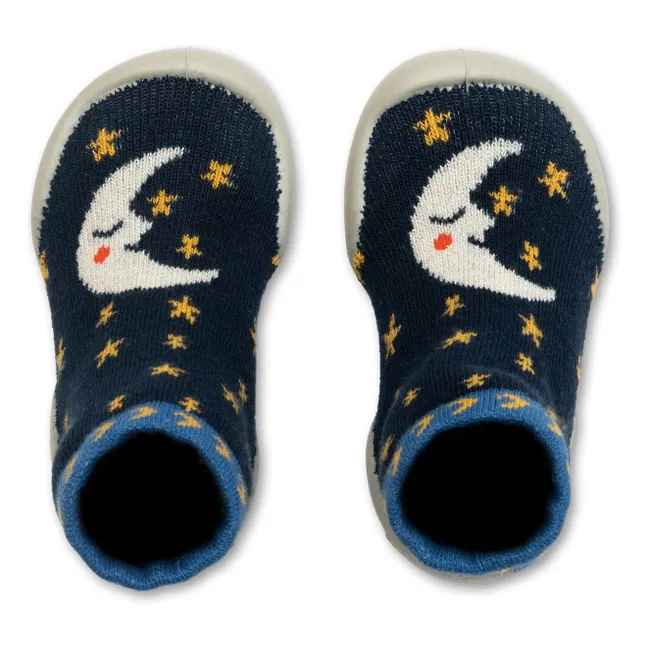 Moon slippers | Midnight blue