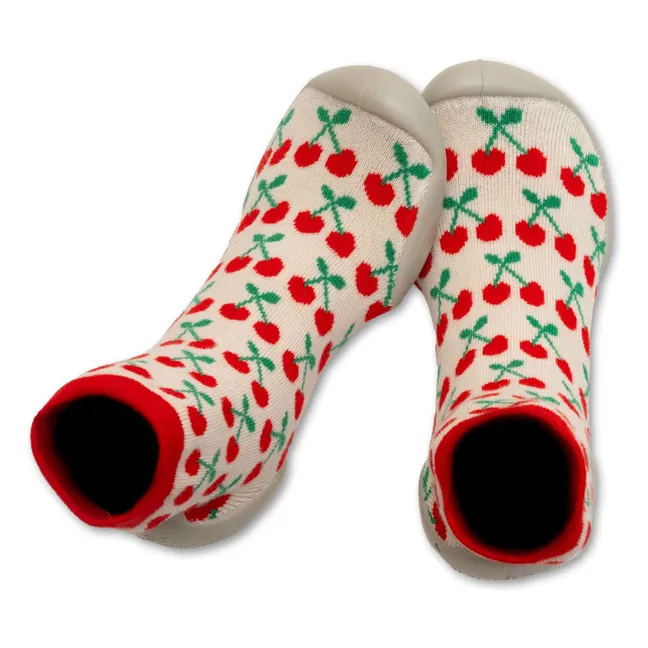 Cherry Slippers | Cream