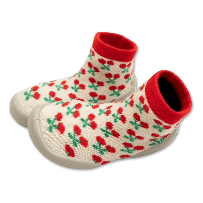 Cherry Slippers | Cream
