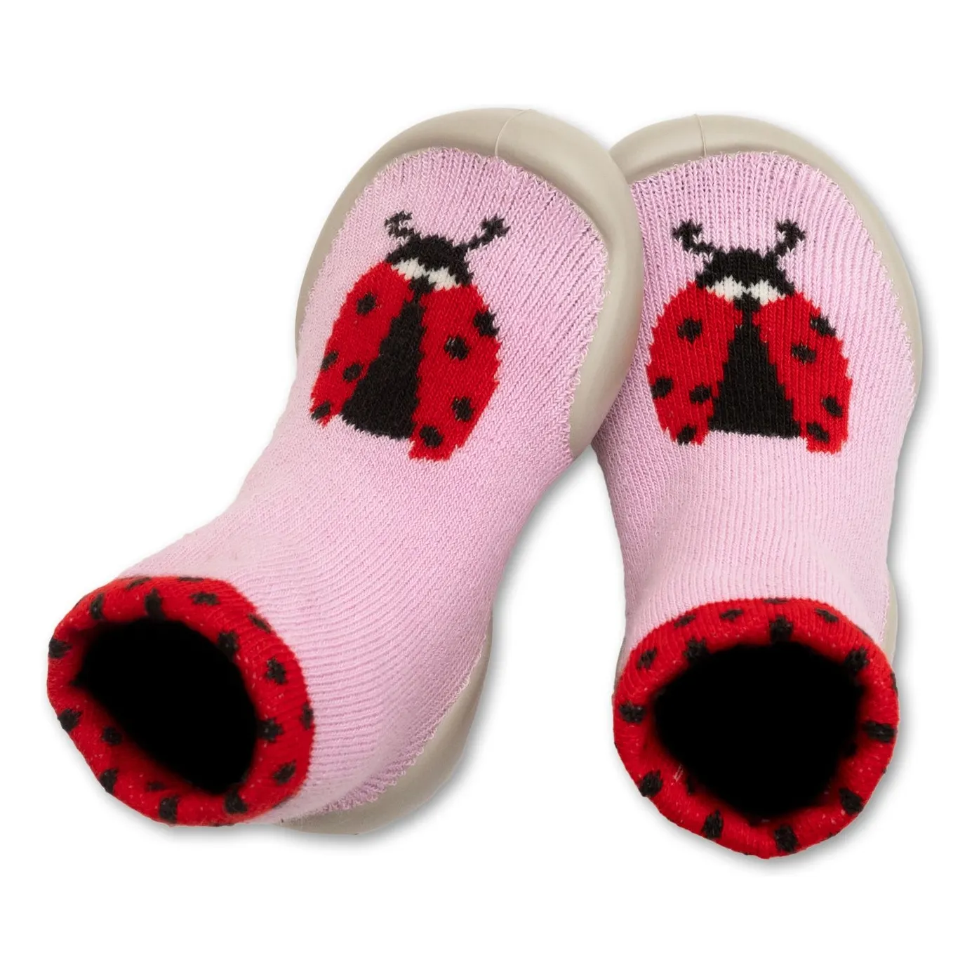Collégien Pink Ladybug Slippers