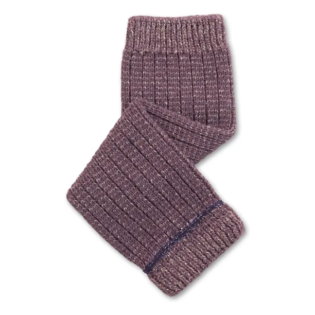 Marie-Hélène Merino wool gaiters | Purple
