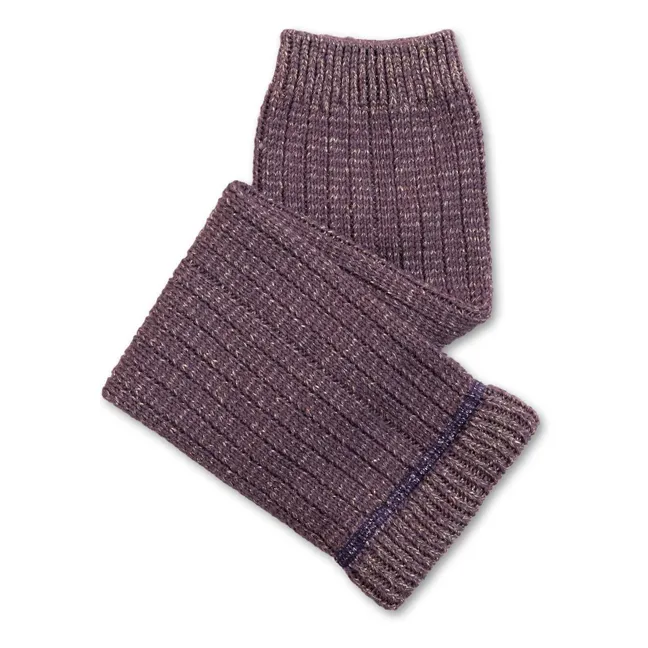 Marie-Hélène Merino wool gaiters | Purple