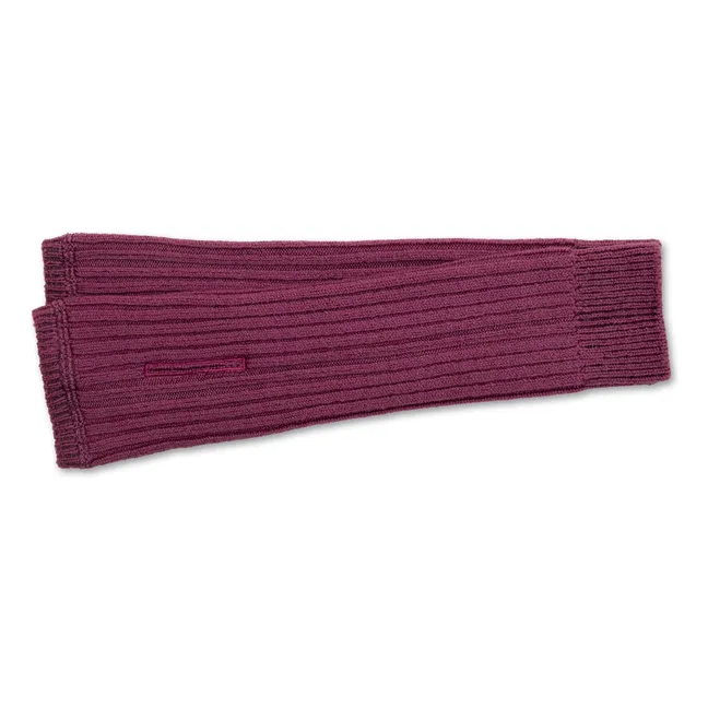 Manoplas de lana merina Madeleine | Rosa