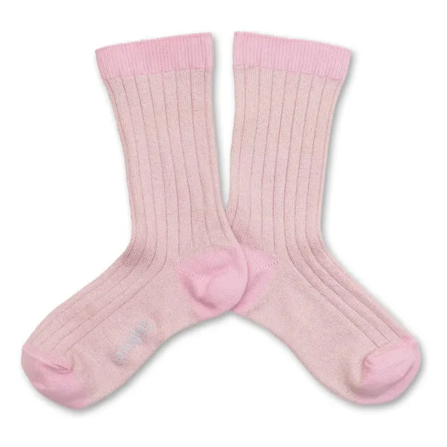 Chaussettes Victoire | Rose tendre