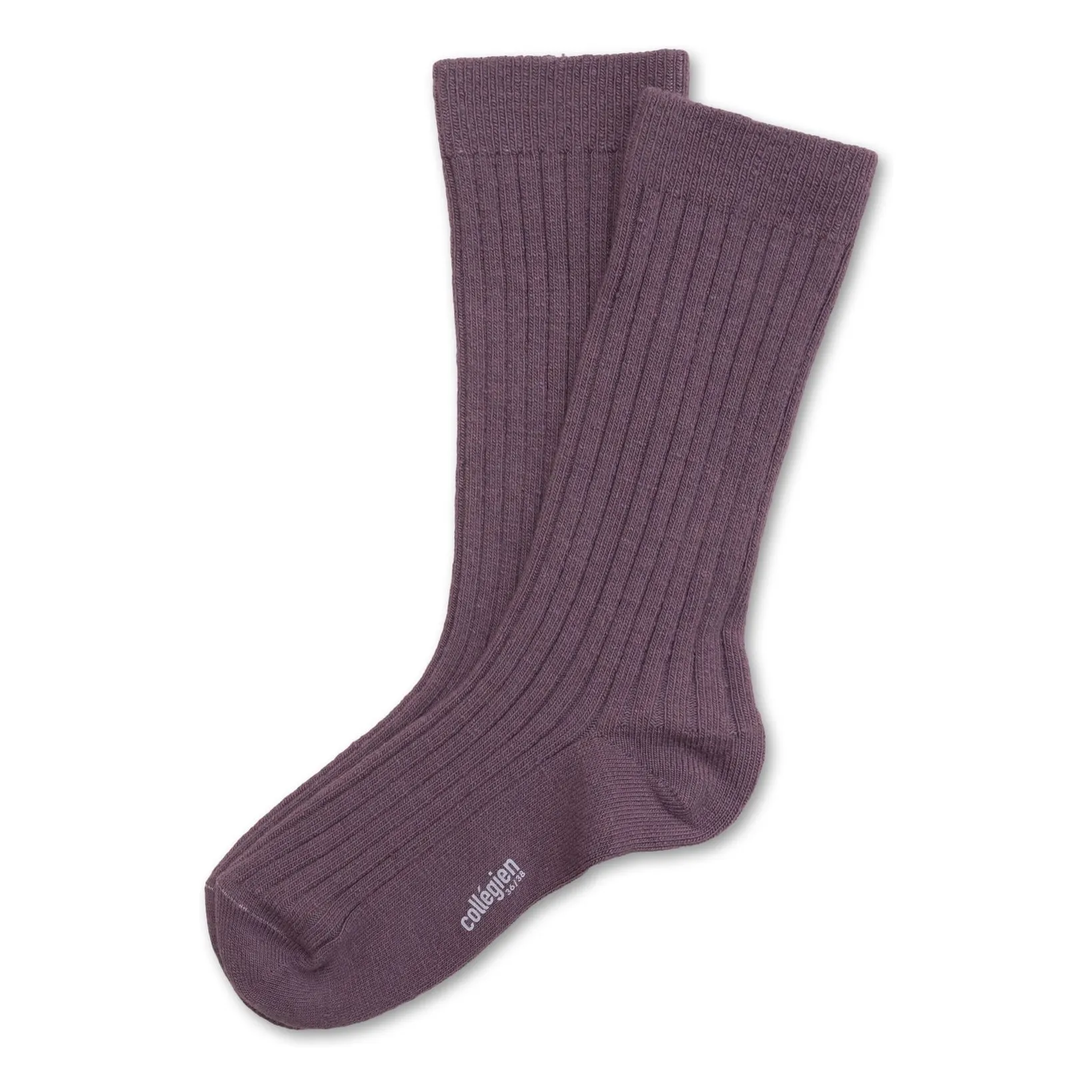 Collégien Purple Chamois Cashmere And Merino Wool Socks