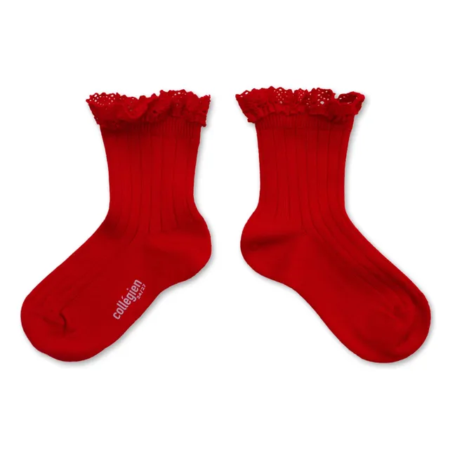 Chaussettes Lili | Rouge