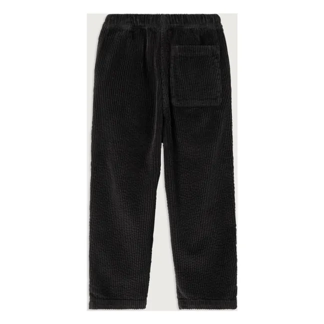 Pantalon Velours Côtelé Padow Coton Bio | Noir