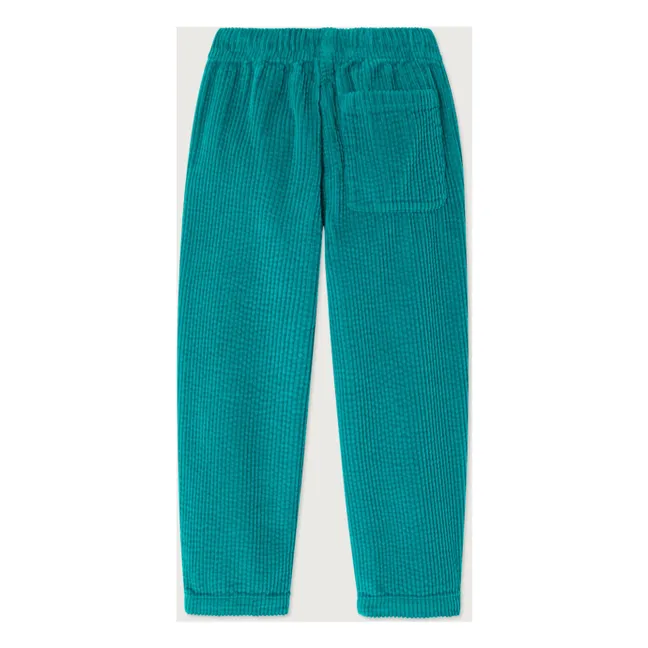 Pantalones de pana de algodón orgánico Padow | Verde