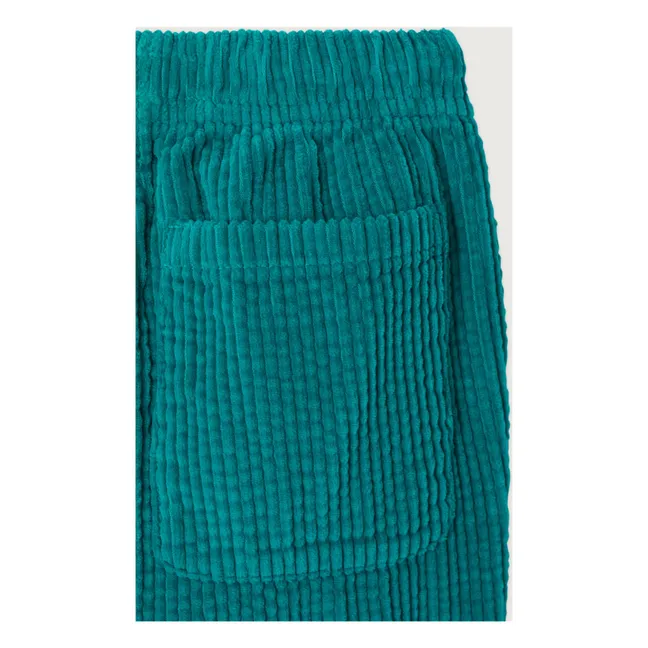 Pantalones de pana de algodón orgánico Padow | Verde