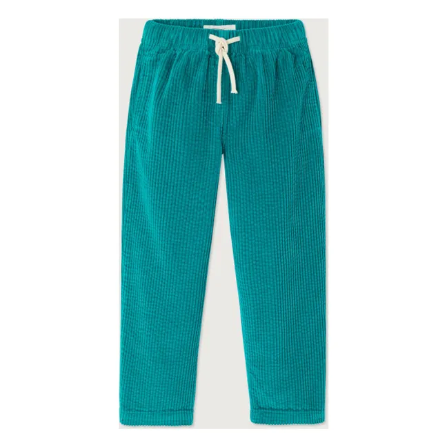 Pantalones de pana de algodón orgánico Padow | Verde