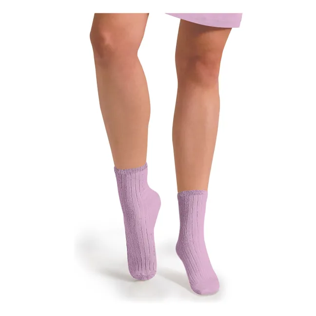 Chaussettes La Mini | Rose tendre