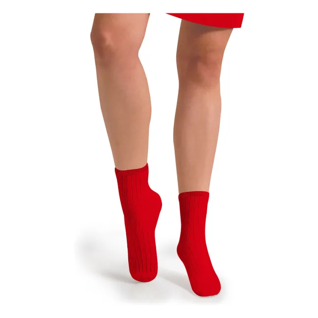 Chaussettes La Mini | Rouge