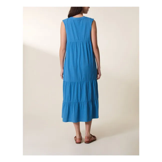 Kleid Ryo Bio-Baumwolle | Blau