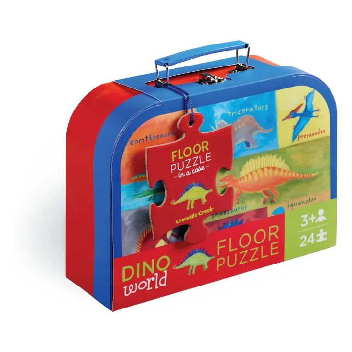 Puzzle y estuche Dinosaurios - 24 piezas- Imagen del producto n°0
