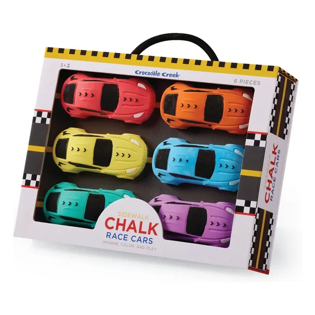 Craies Voitures de Course - Set de 6